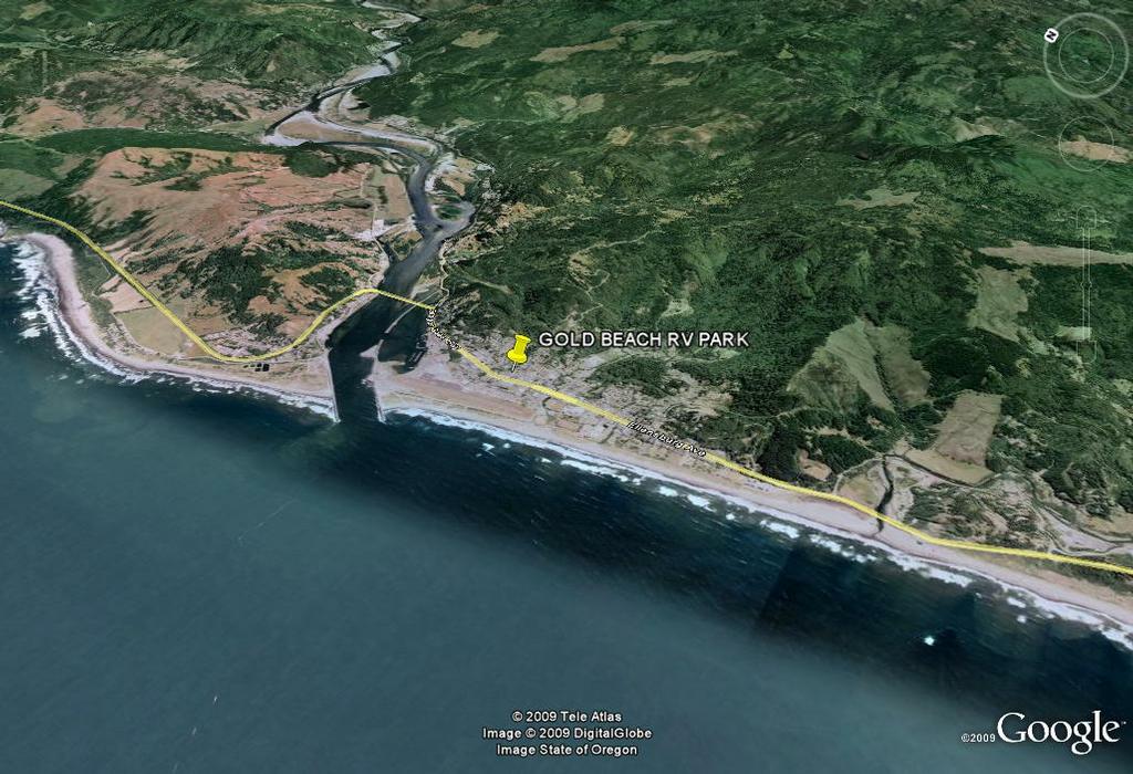 gold beach map google from GOLD BEACH RV PARK in Gold Beach, OR 97444